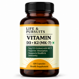 Vegan Vitamin D3 (Vitashine + K2-MK7), Organic Lichen + MCT