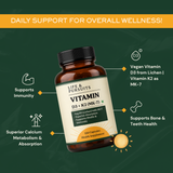 Vegan Vitamin D3 (Vitashine + K2-MK7), Organic Lichen + MCT